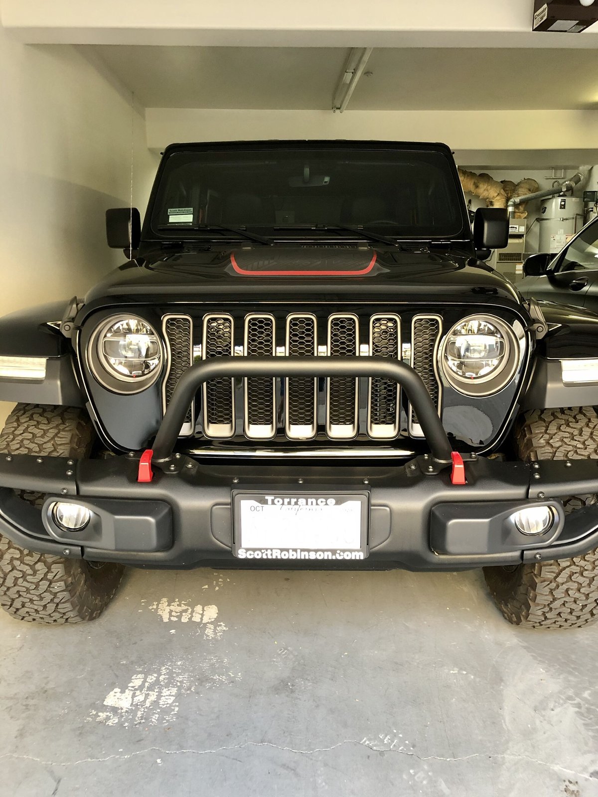 Installed: Warn Mid Height Grill Guard Tube (Factory steel bumper