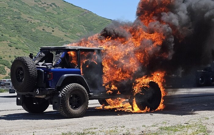 I guess I'm starting over (Jeep fire after overheating)