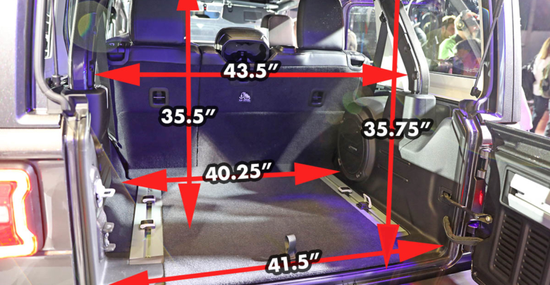 2018 Jeep Jlu Wrangler Dimensions Measurements 2018