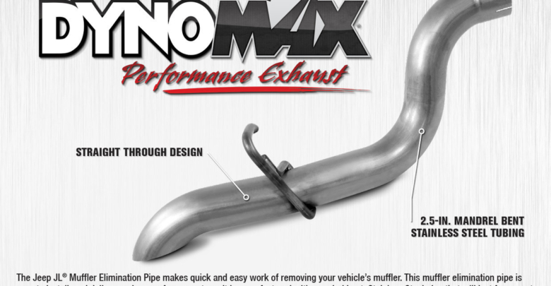 Jeep Jl Muffler Elimination Pipe By Dynomax 2018 Jeep Wrangler