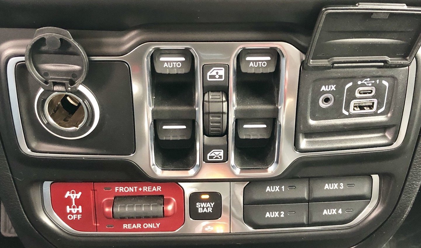 2018 jeep wrangler window controls