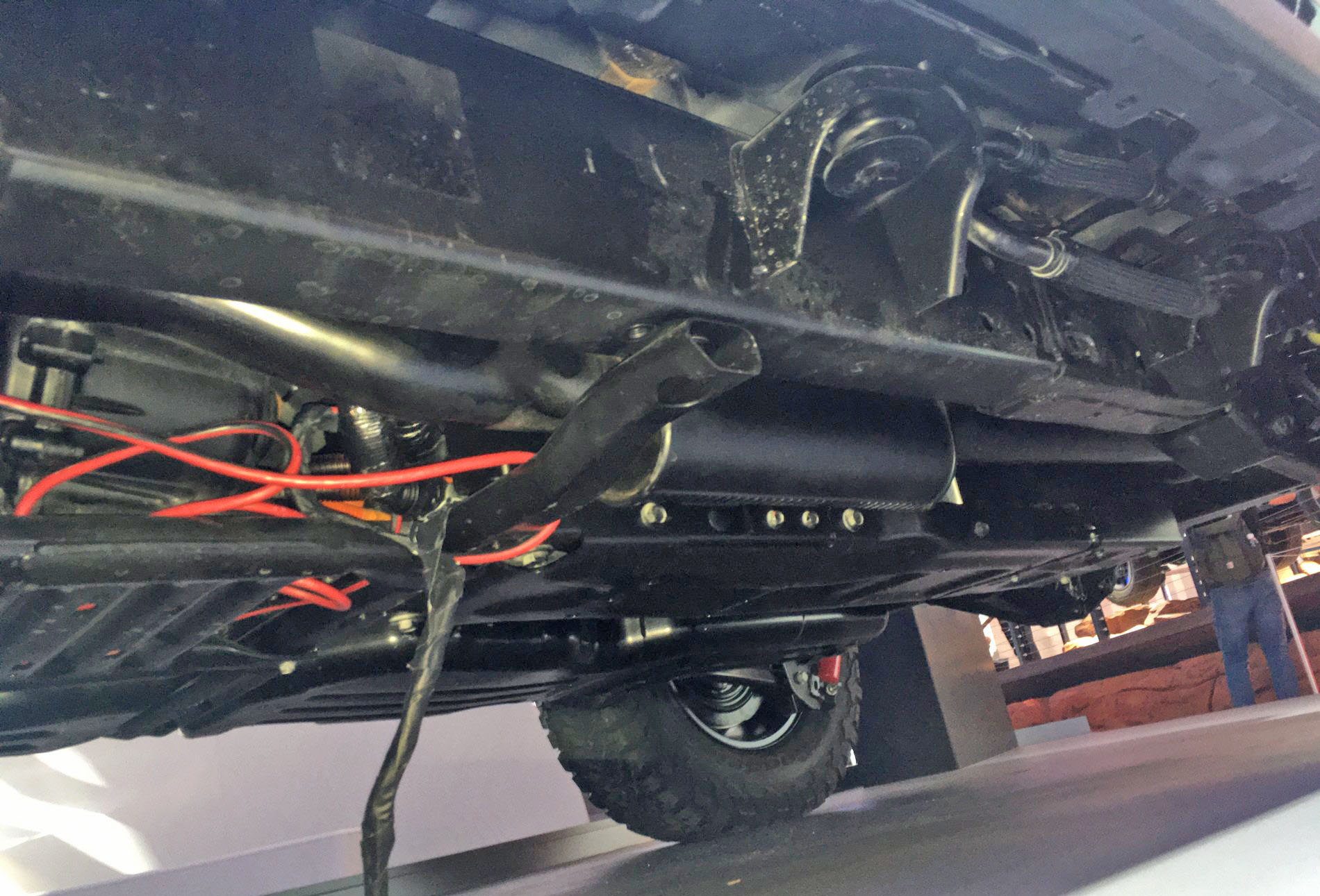 Undercarriage Look From the PHEV Hybrid Jeep Wrangler 2018+ Jeep