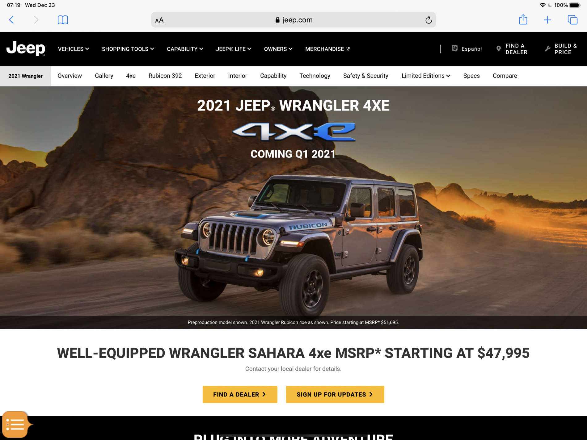 wrangler 4xe invoice price