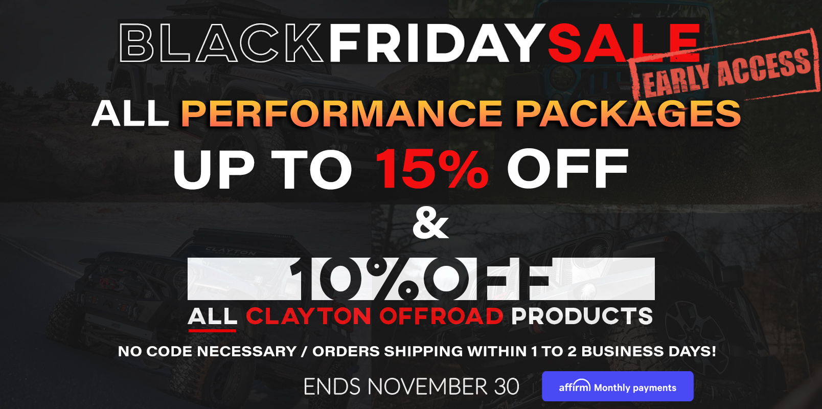 Clayton Off Road Black Friday Now Live! Jeep Wrangler Forums (JL